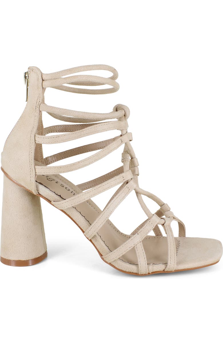 ZIGISOHO Cage Sandal, Alternate, color, Nude Suede