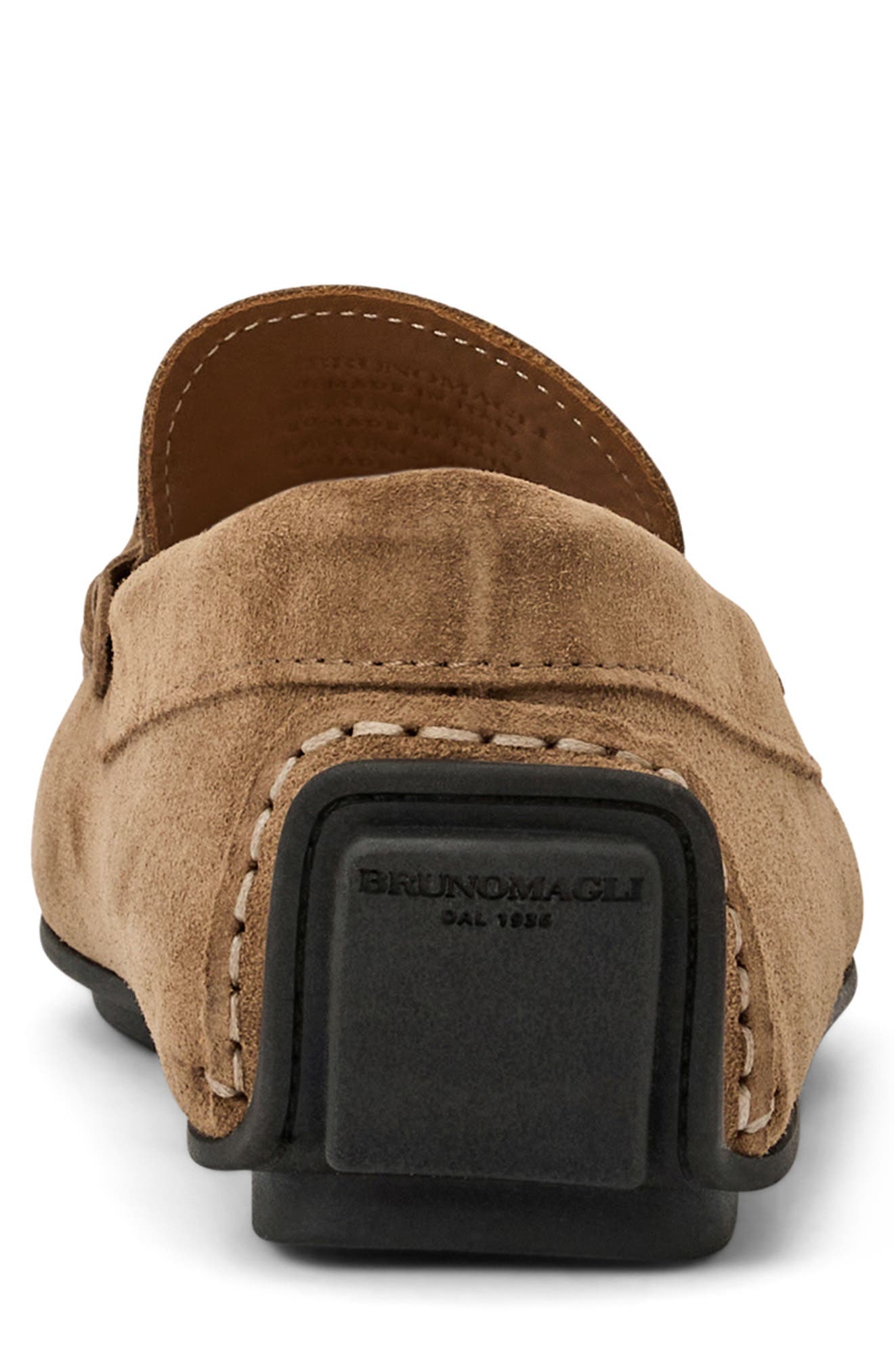 Bruno Magli Teramo Bit Driving Loafer, Alternate, color, Taupe Suede