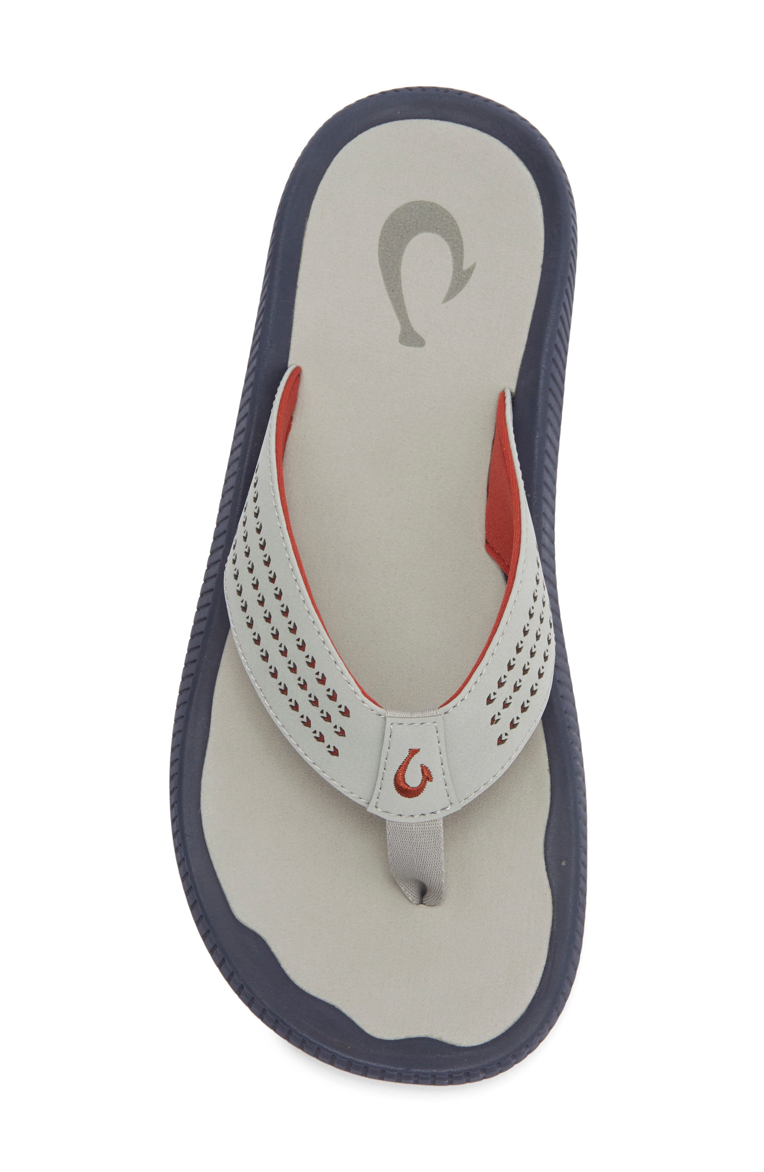 OluKai Ulele Flip Flop, Alternate, color, Ash / Ash