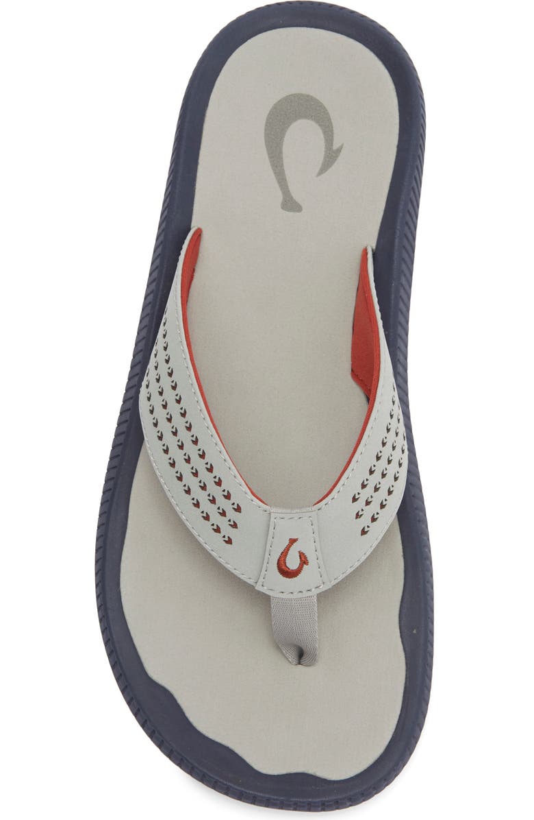 OluKai Ulele Flip Flop, Alternate, color, Ash / Ash