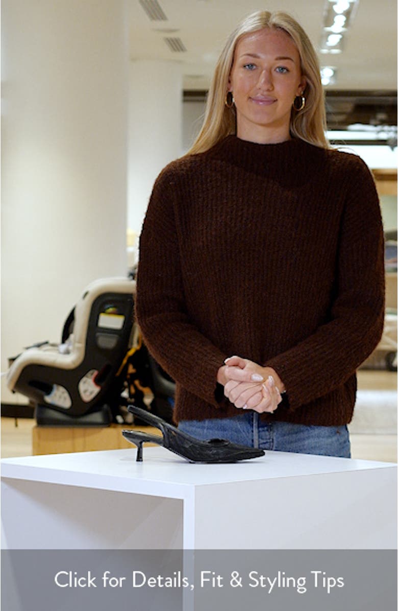 Corina Half d'Orsay Kitten Heel Slingback Pump, sales video thumbnail