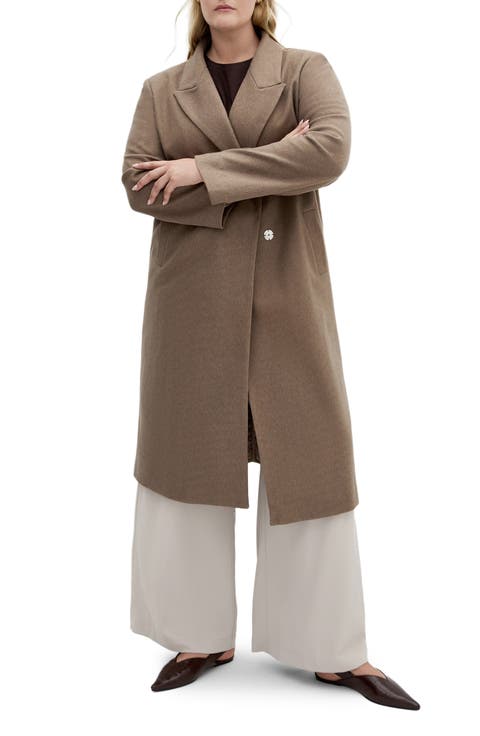 Naomi Longline Melton Coat