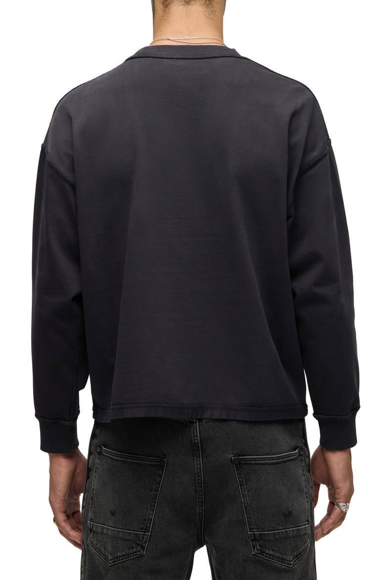 Heavyweight Cotton Long Sleeve T-Shirt, Alternate, color, FOREST BLACK