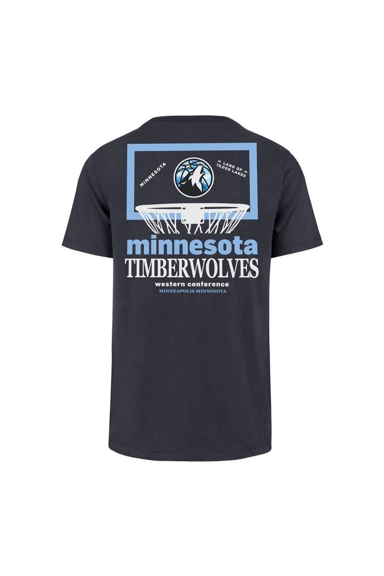 Men's '47  Navy Minnesota Timberwolves City Edition Backboard T-Shirt, Alternate, color, Navy