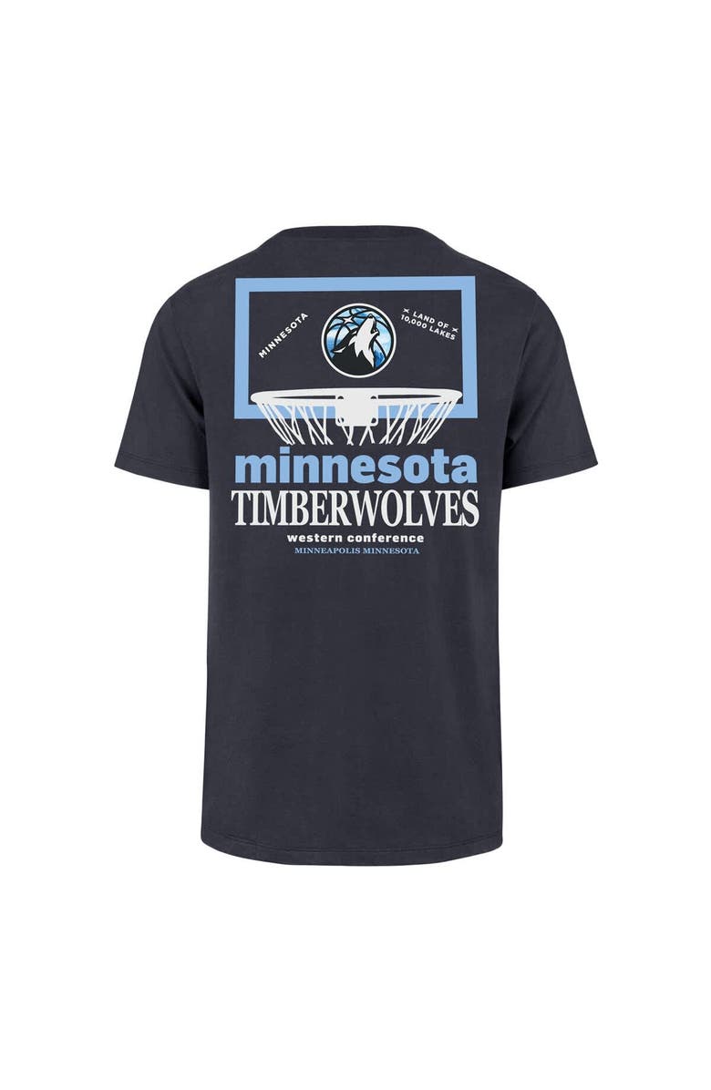 '47 Men's '47  Navy Minnesota Timberwolves City Edition Backboard T-Shirt, Alternate, color, Navy