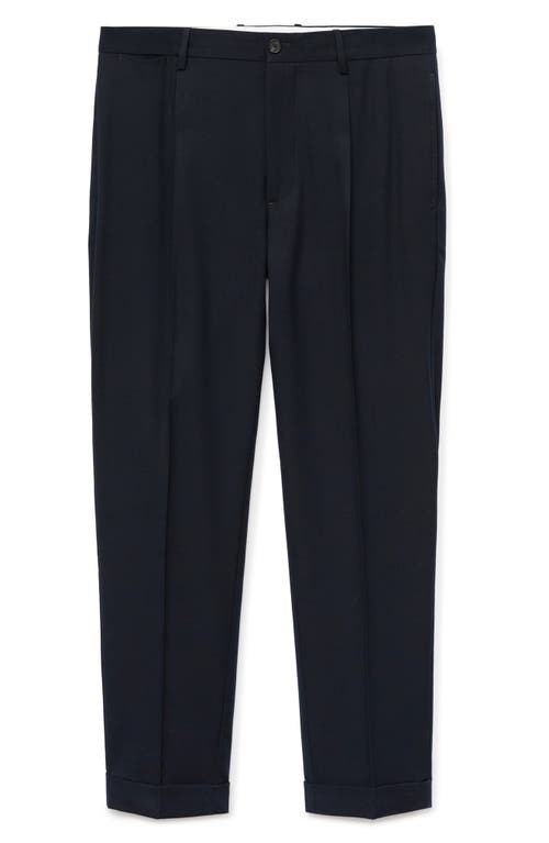 Mango Regular Fit Pleated Pants In Multi