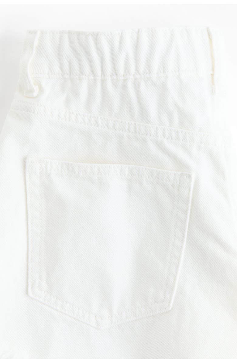 H&M Frayed Denim Shorts, Alternate, color, 