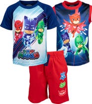 PJ MASKS 3pc Tank Top, Tee & Shorts Set