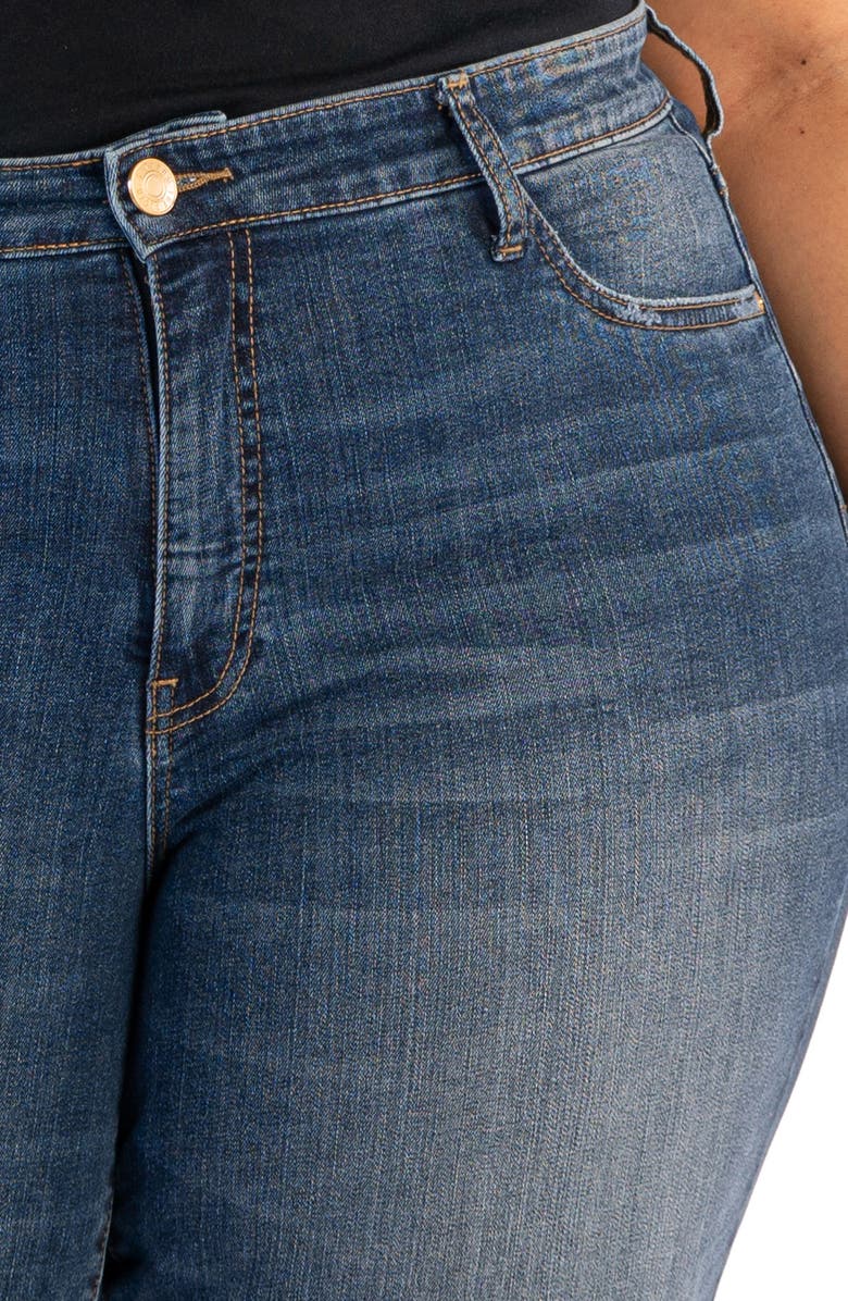 KUT from the Kloth Reese High Waist Ankle Slim Straight Leg Jeans, Alternate, color,