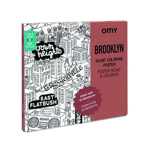 Giant coloring poster Brooklyn