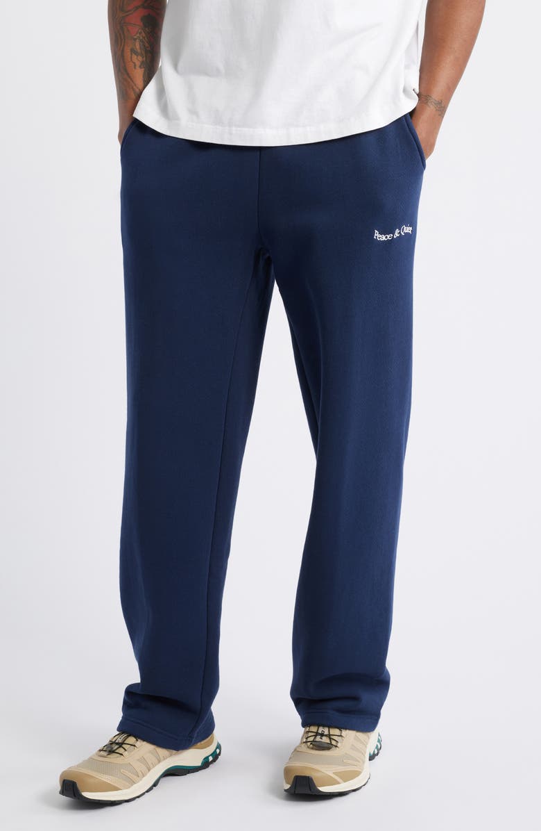 Museum of Peace & Quiet Wordmark Pigment Dyed Sweatpants, Main, color,