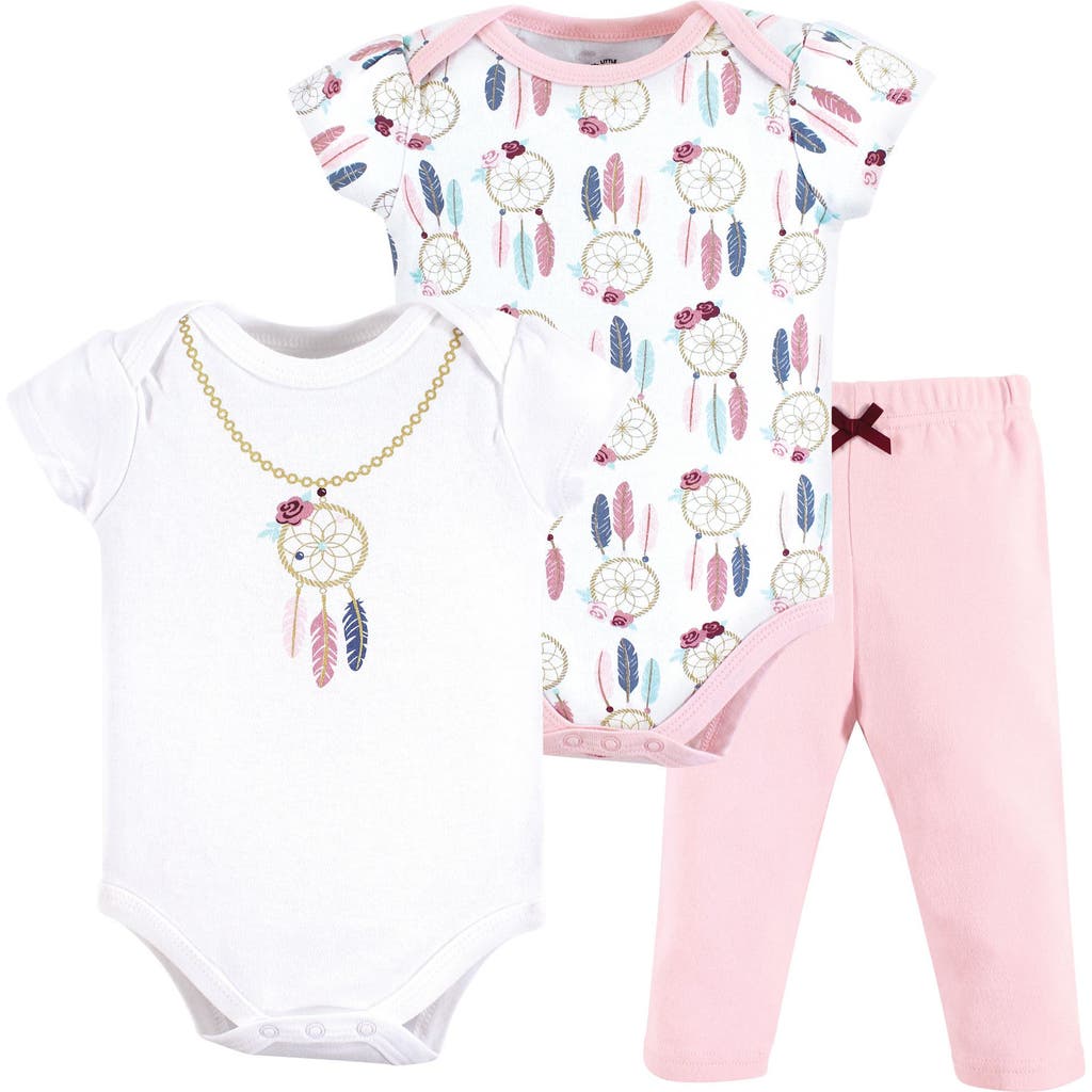 Little Treasure Babies' Soft Cotton Two-piece Outfit Bodysuit & Pants