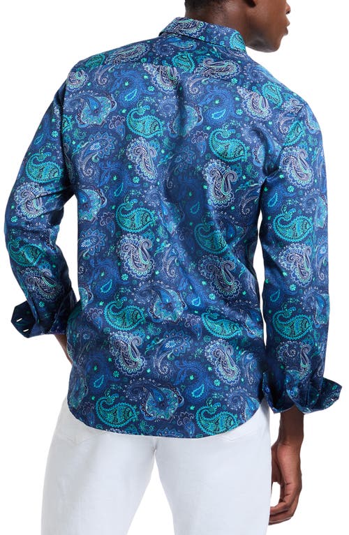Robert Graham Titus Long Sleeve Button Down Shirt In Blue