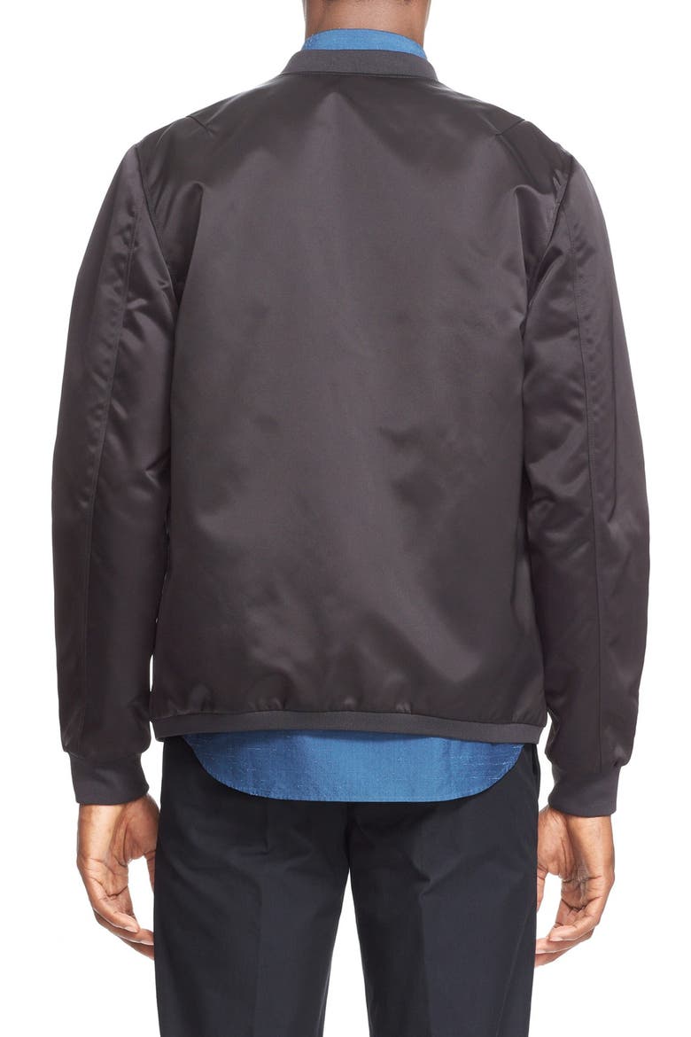 Studios Selo Bomber Jacket, Alternate, color, BLACK