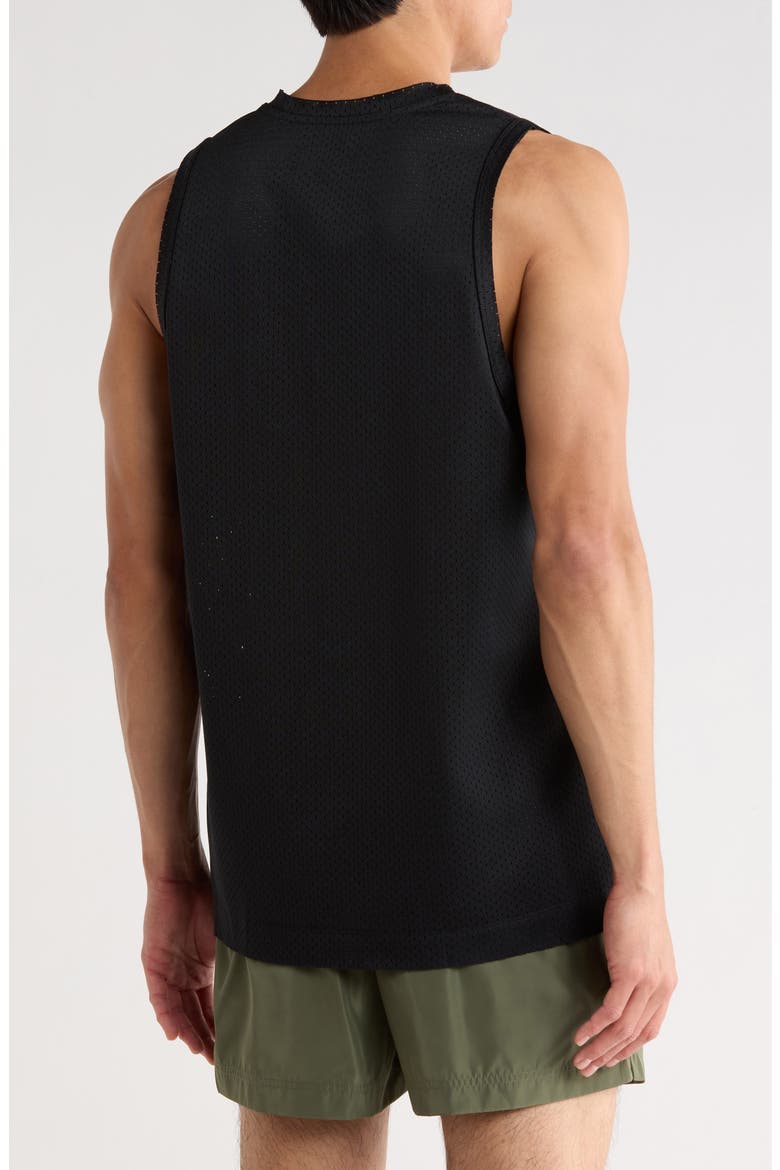Mesh Graphic Tank, Alternate, color, BLACK