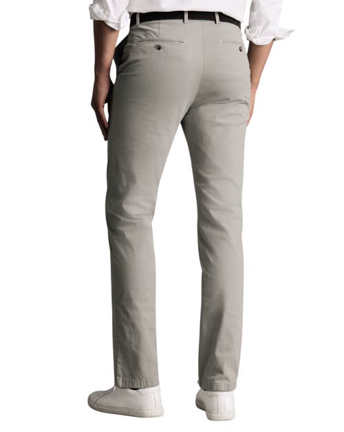 Charles Tyrwhitt Slim Fit Lightweight Chinos In Silver