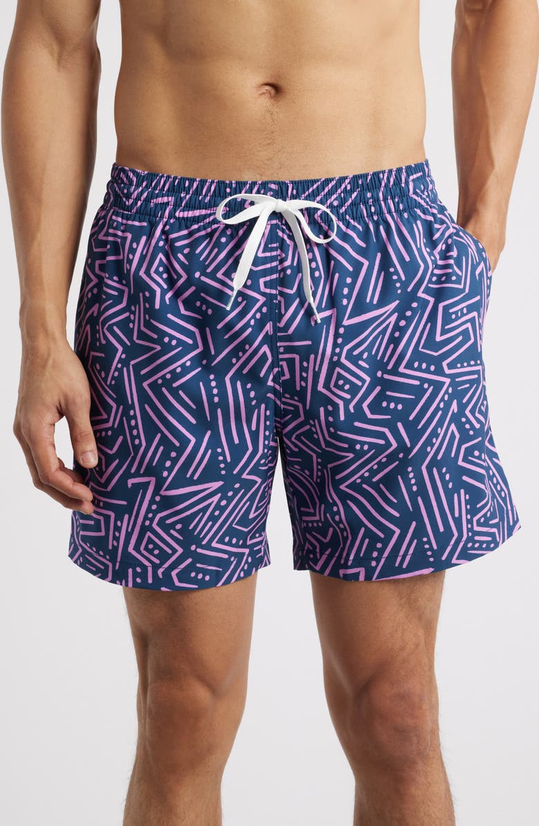 Chubbies The Dark Marzipans 5.5-Inch Swim Trunks, Alternate, color, Navy