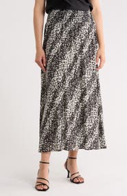 Renee C Smocked Waist Midi Skirt