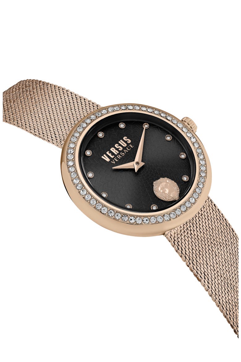 Lea Mesh Bracelet Watch, 35mm, Alternate, color, IP ROSE GOLD