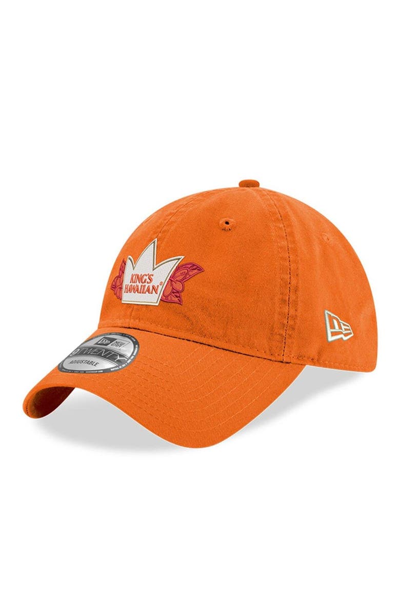 New Era Men's New Era  Orange Brad Keselowski King's Hawaiian Enzyme Washed 9TWENTY Adjustable Hat, Alternate, color, 