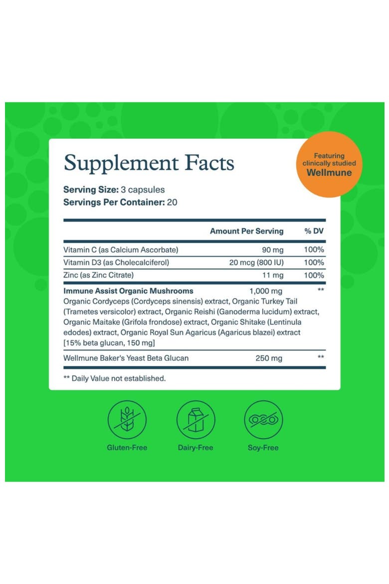 Immune Plus Daily Wellness Vegetarian Supplement 60 veg Caps, Alternate, color, None