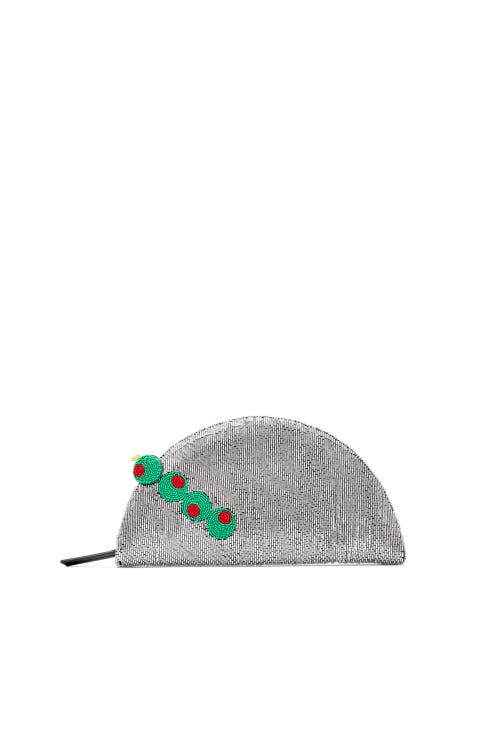 SIMONMILLER Beaded Lune Clutch in Dirty Martini at Nordstrom