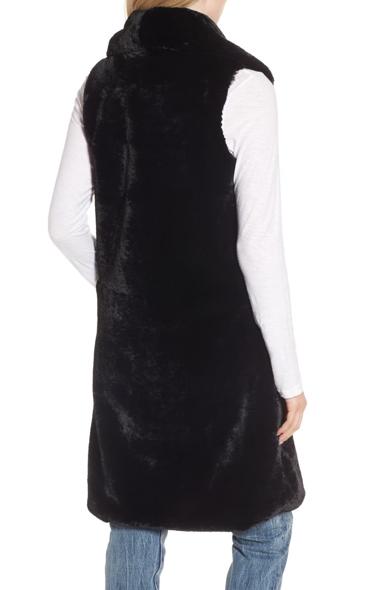 Heurueh Heather Faux Mink Fur Vest, Alternate, color, 