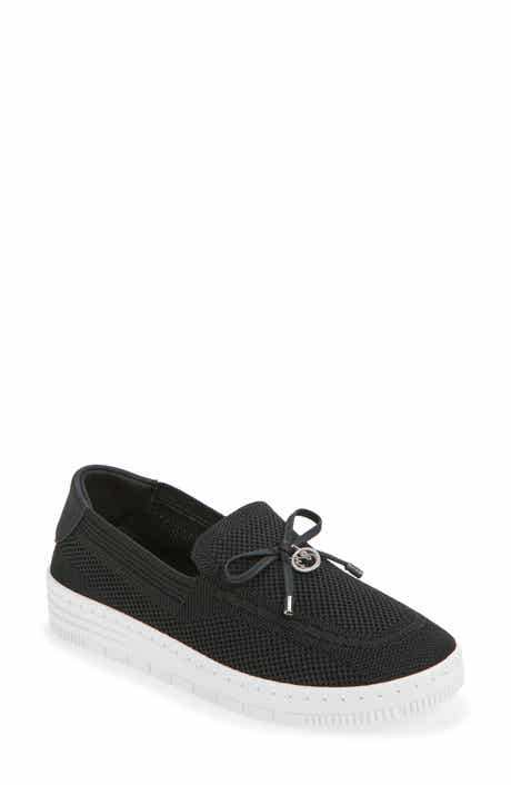 GLORIA VANDERBILT Annette Bow Charm Knit Slip-On Sneaker
