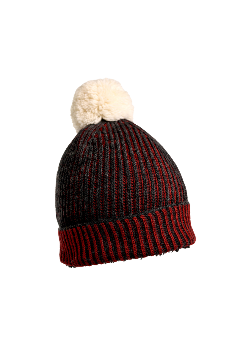 Nirvanna Designs Allen Pom Hat, Alternate, color, Burgundy