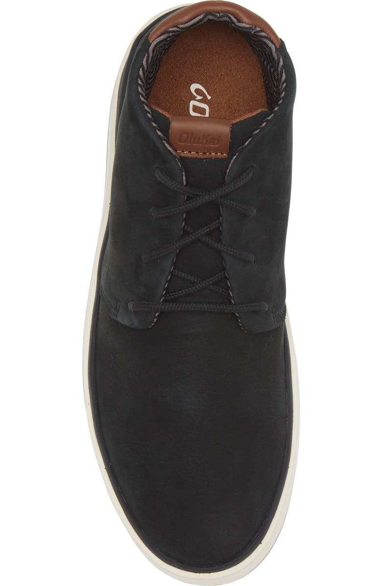 OluKai Papakū 'Ili Waterproof Chukka Boot, Alternate, color, Black / Black