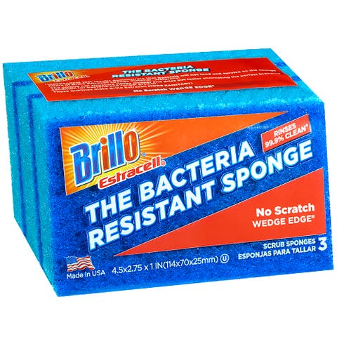No Scratch Wedge Edge Scrub Sponge