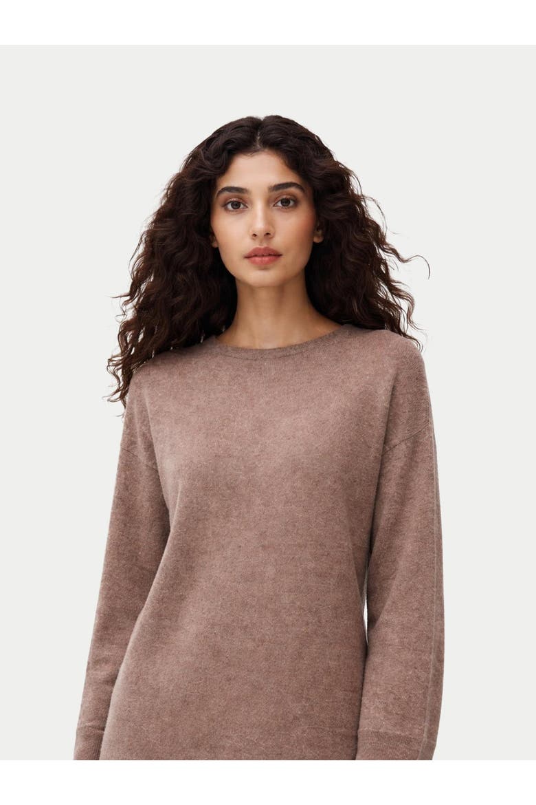 C-Neck Knit Dress, Alternate, color, taupe