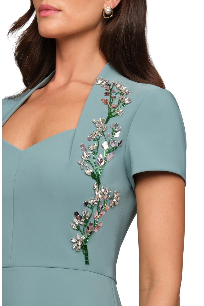 Fatima Beaded Gown, Alternate, color, CYAN BLUE