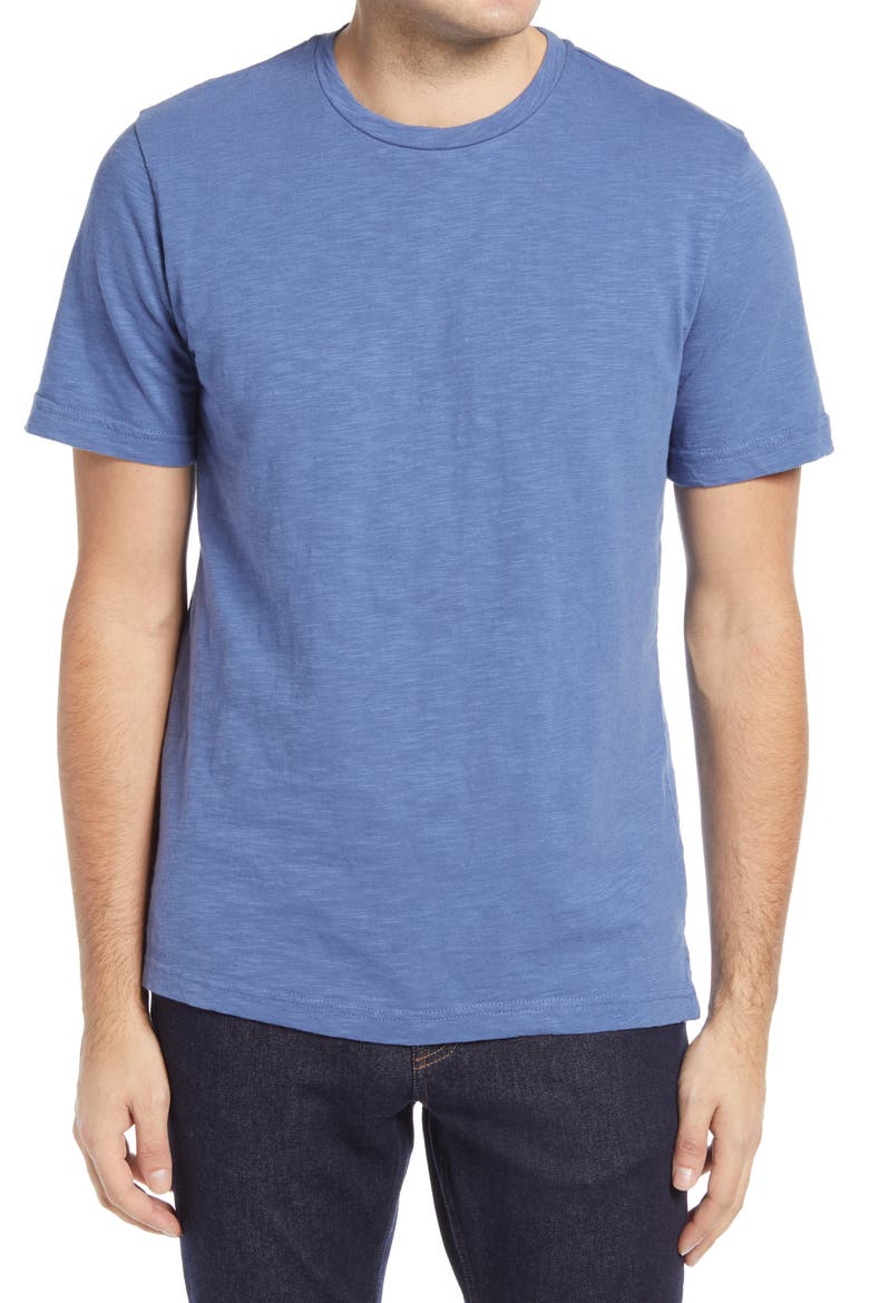 Solid Slub T-Shirt, Main, color, BLUE FJORD