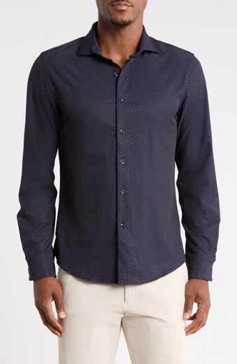 Floral Dressy Tech Button-Up Shirt