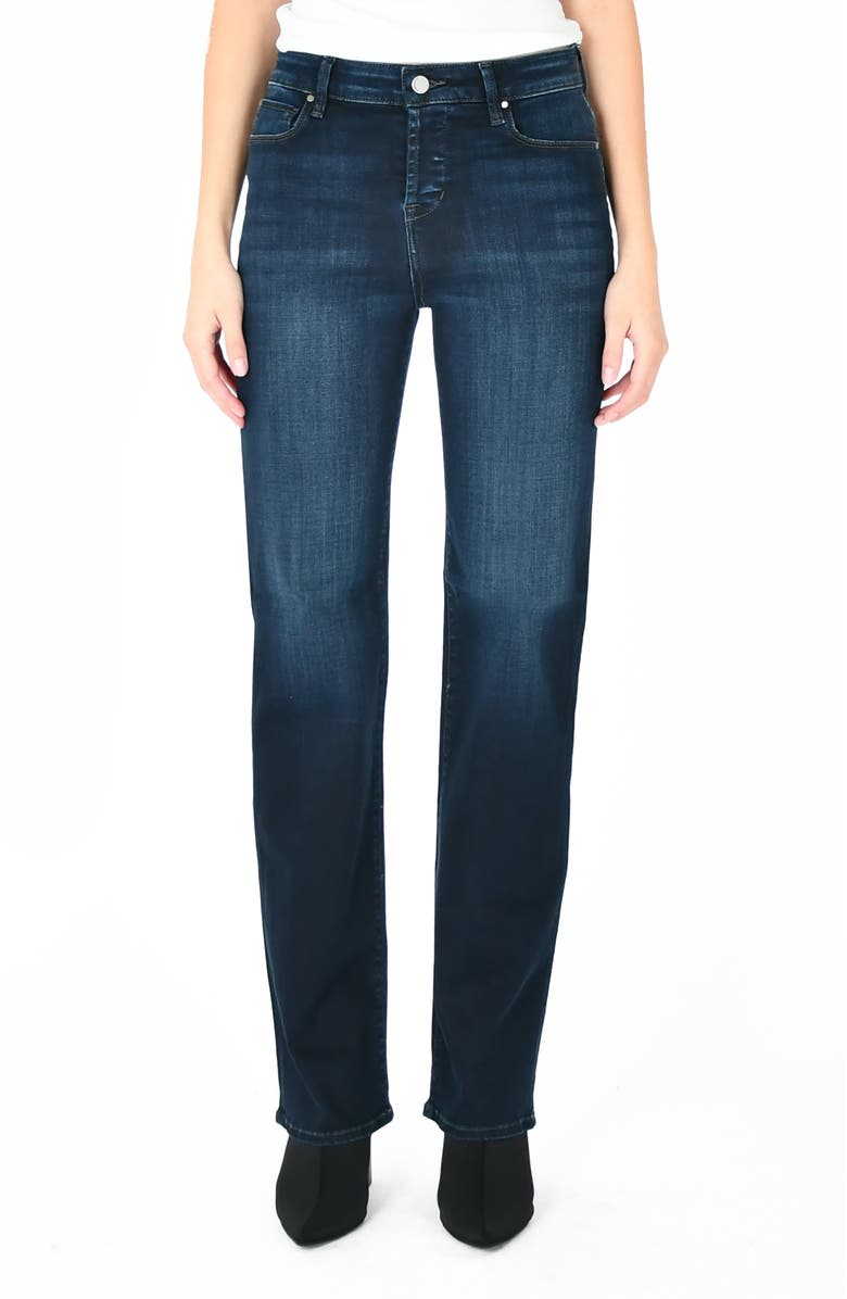 Fidelity Denim Cali High Rise full straight leg, Main, color, Madera Blue