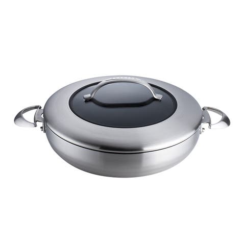 CTX 12.75 Inch Nonstick Chef's Pan, 5.25 Quart, Stainless Steel