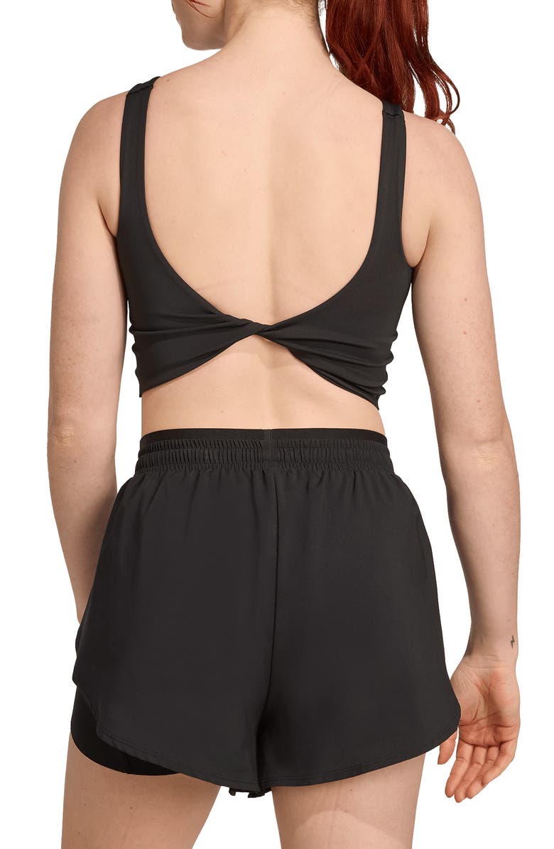 adidas Optime Climacool Longline Sports Bra, Alternate, color, Black