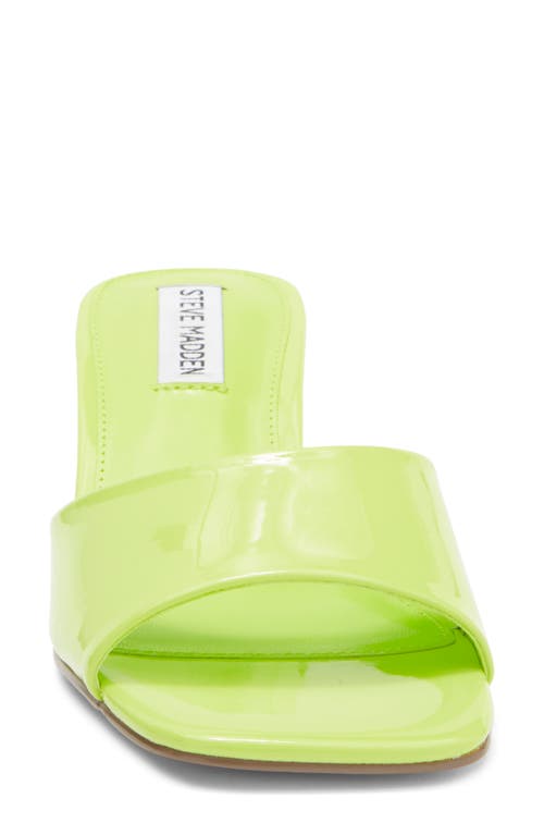 Steve Madden Marlon Slide Sandal In Lime
