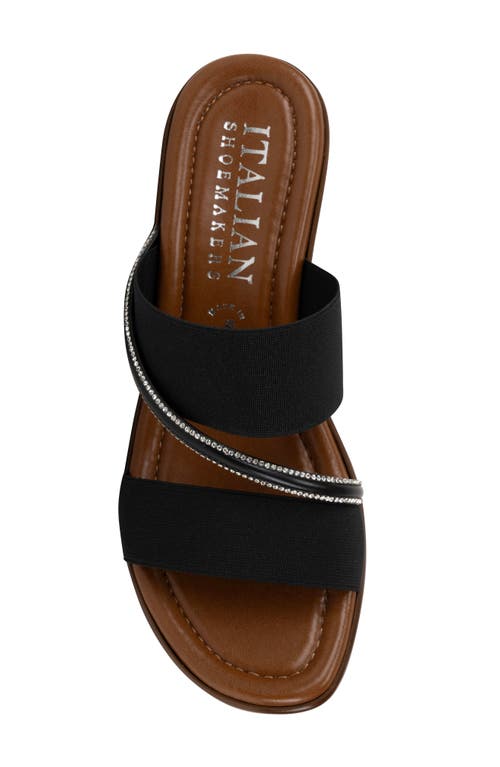 Italian Shoemakers Xanthe Wedge Sandal In Black