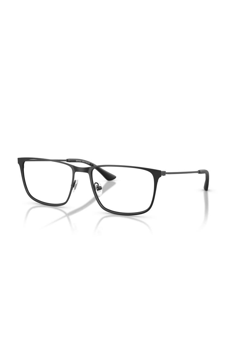Brooks Brothers 59mm Rectangle optical glasses, Main, color, Black