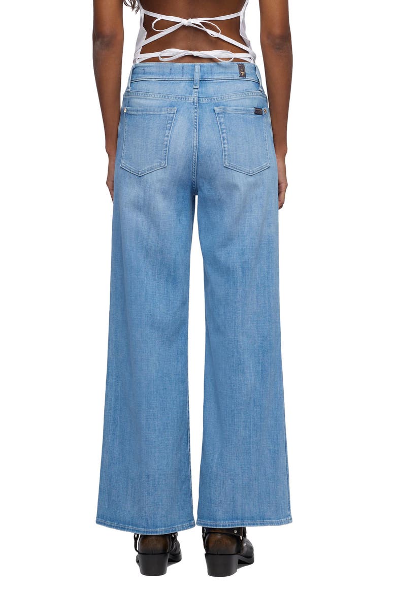 Lotta High Waist Ankle Wide Leg Jeans, Alternate, color, GLISTEN