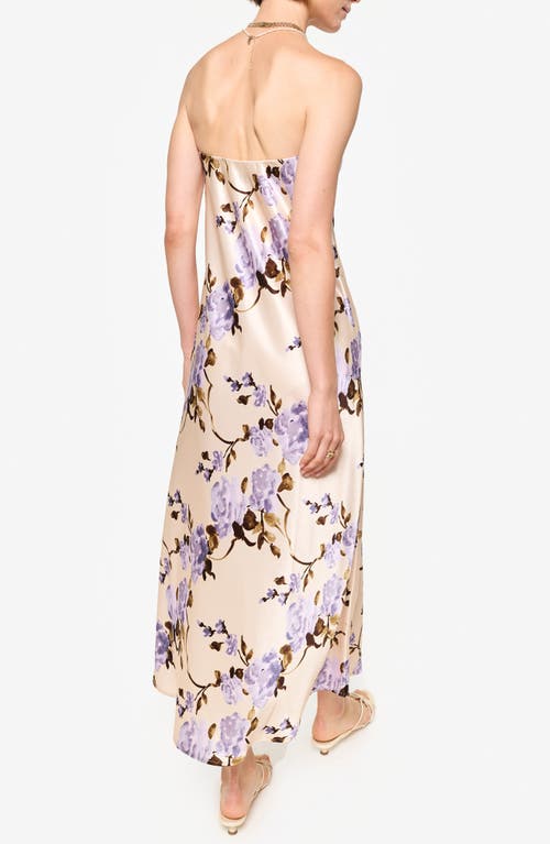 Cami Nyc Noelle Strapless Dress In Moonflower Watercolor