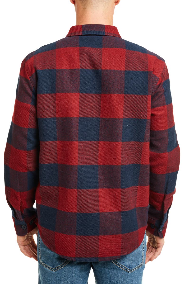 Brixton Durham Buffalo Plaid Button-Up Flannel Shirt Jacket, Alternate, color, 