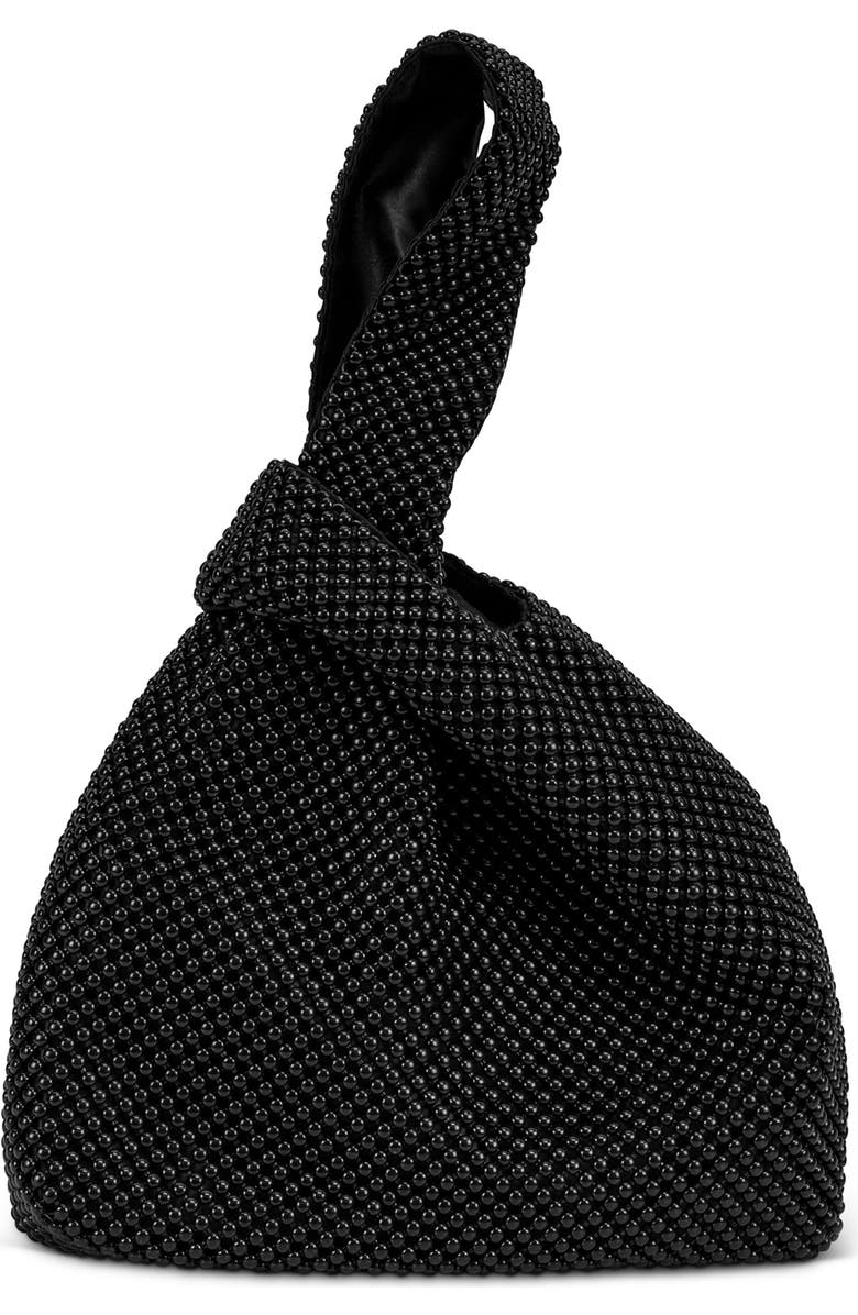 Jessica McClintock Logan Beaded Handbag, Main, color, Black