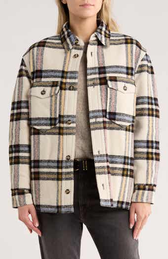 Isabel Marant Étoile Ervey Plaid Flannel Shirt Jacket
