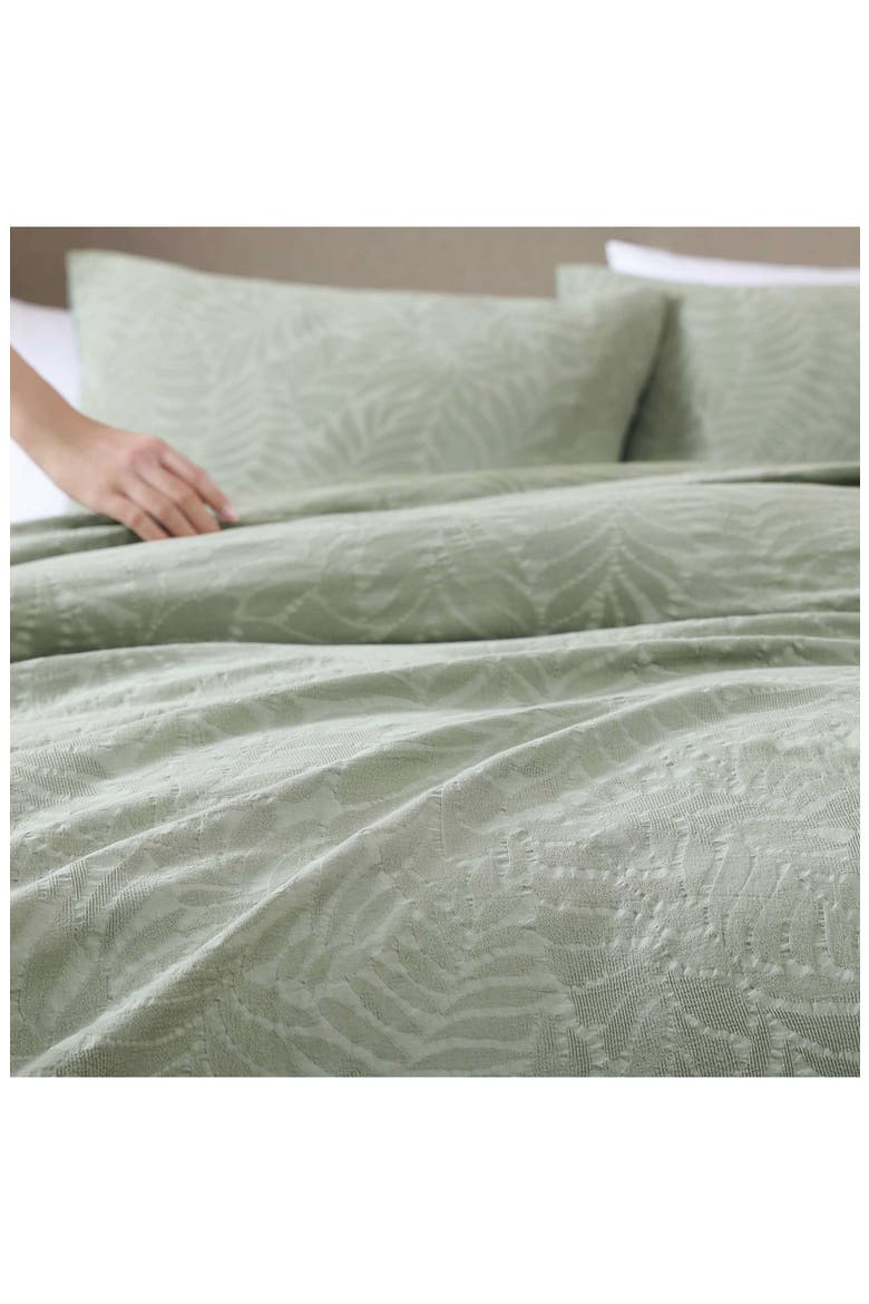 Harbor Palm Cotton Comforter Set, Alternate, color, GREEN