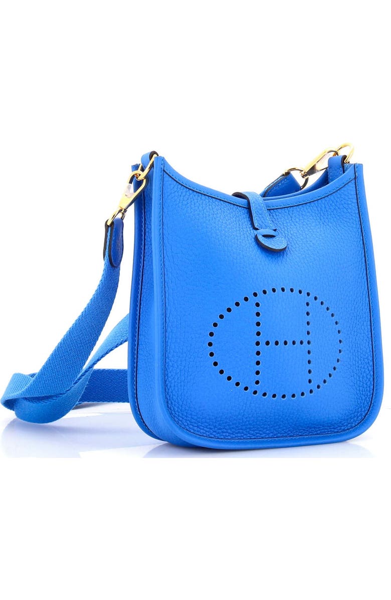 Pre-Owned Hermes Evelyne Bag Gen III Clemence TPM, Alternate, color, Bleu Hydra