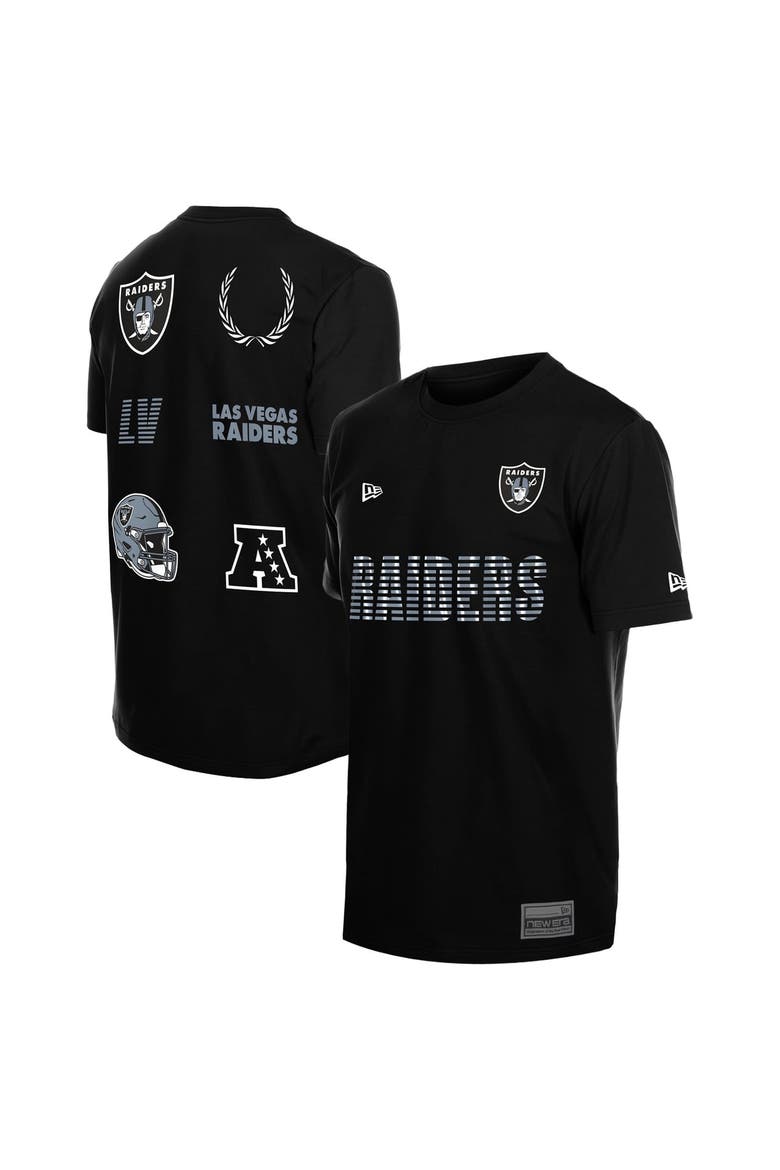 Men's New Era  Black Las Vegas Raiders Match T-Shirt, Main, color, Black