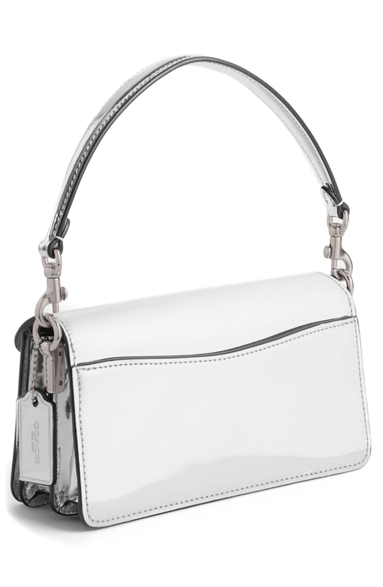 COACH Tabby 20 Mirror Metallic Leather Shoulder Bag, Alternate, color, 